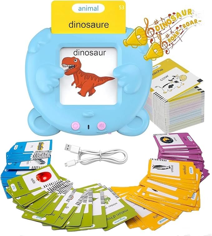 Talking Flash Cards (224 English Words) - Blue Color - Image 7