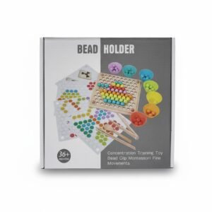 Wooden Peg Board Beads Game