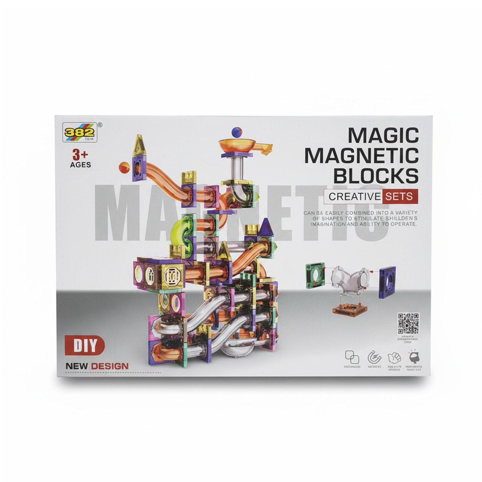 Magnetic Pipe Blocks 265 Pcs