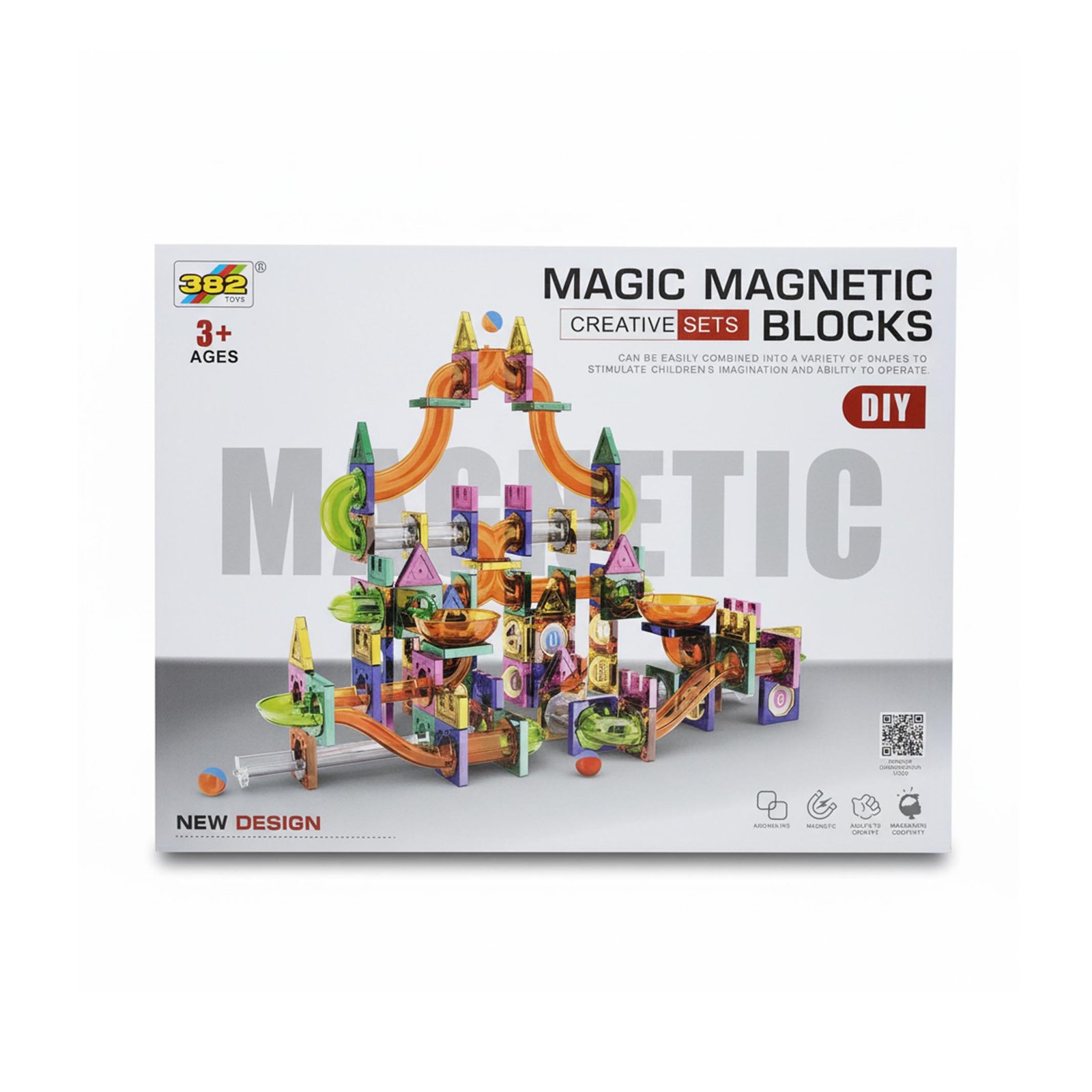 Magnetic Pipe Blocks 349 Pcs - Image 2